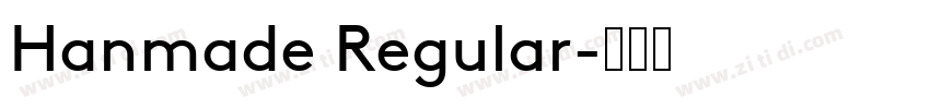 Hanmade Regular字体转换